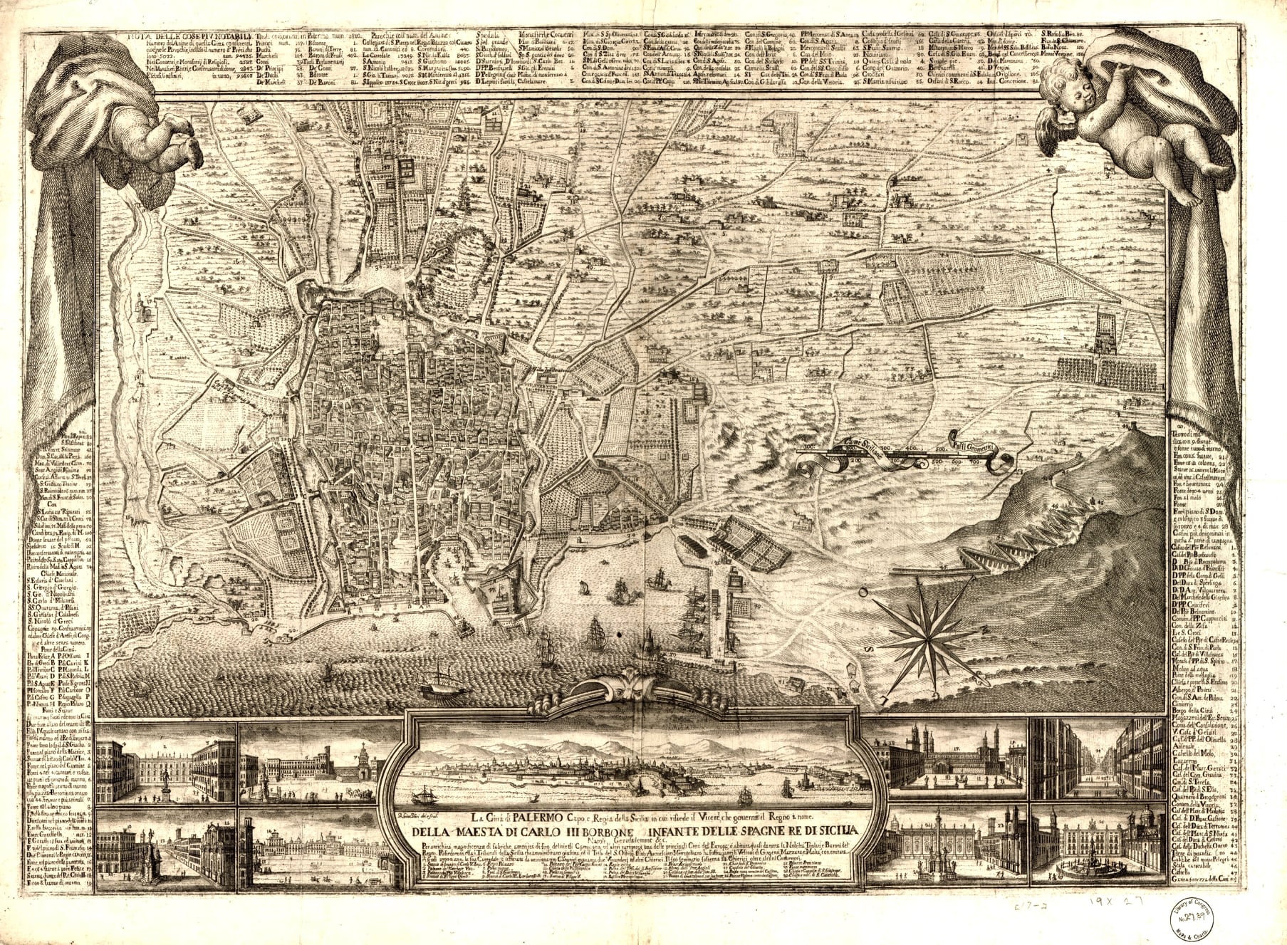 La carta di Giuseppe Vasi, 1754-59